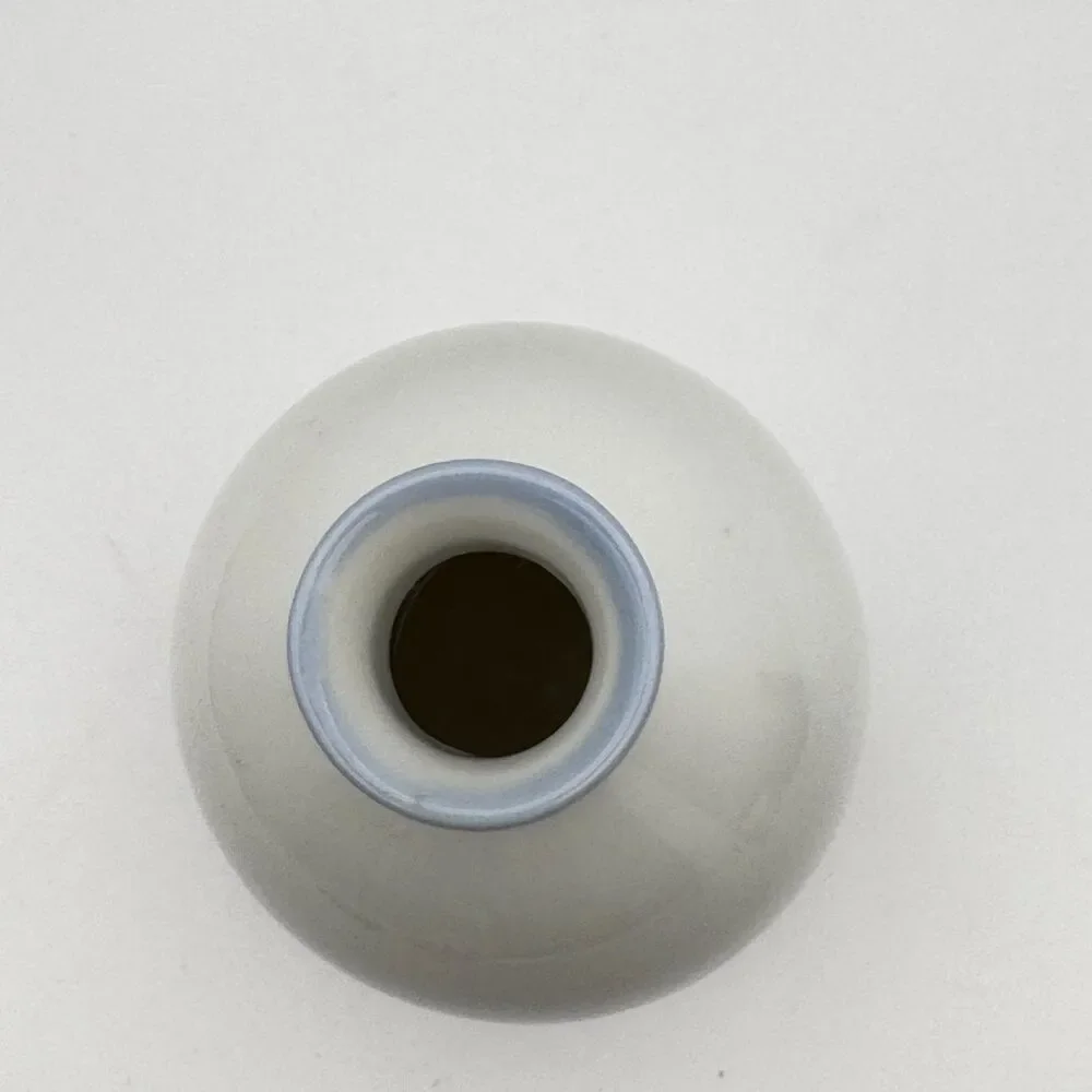 Otagiri Hand Crafted Original Japan Blue Iris Floral Ceramic Bud Vase